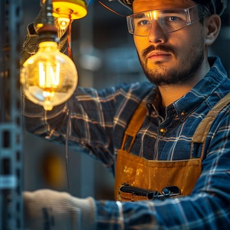 Equipe de eletricistas em Gramado